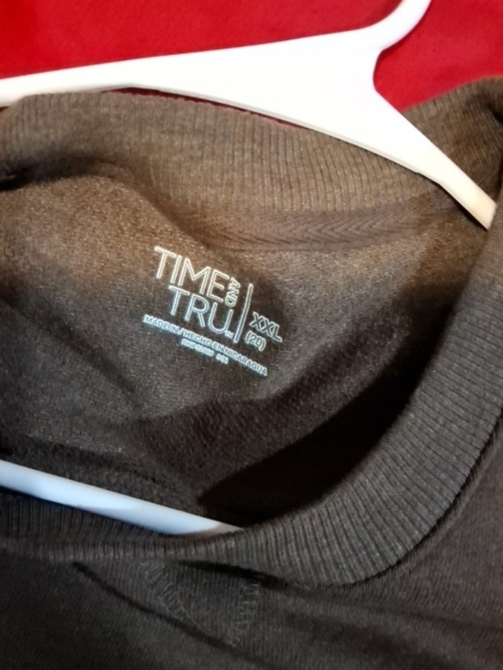 Women Crewneck Sweatshirts  in Olive and Brown - TIME AND TRU - Picture 4 of 4